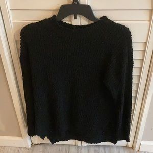 Black knitted sweater